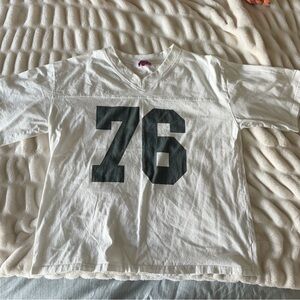 Edikted Cream Jersey Top with Black 76